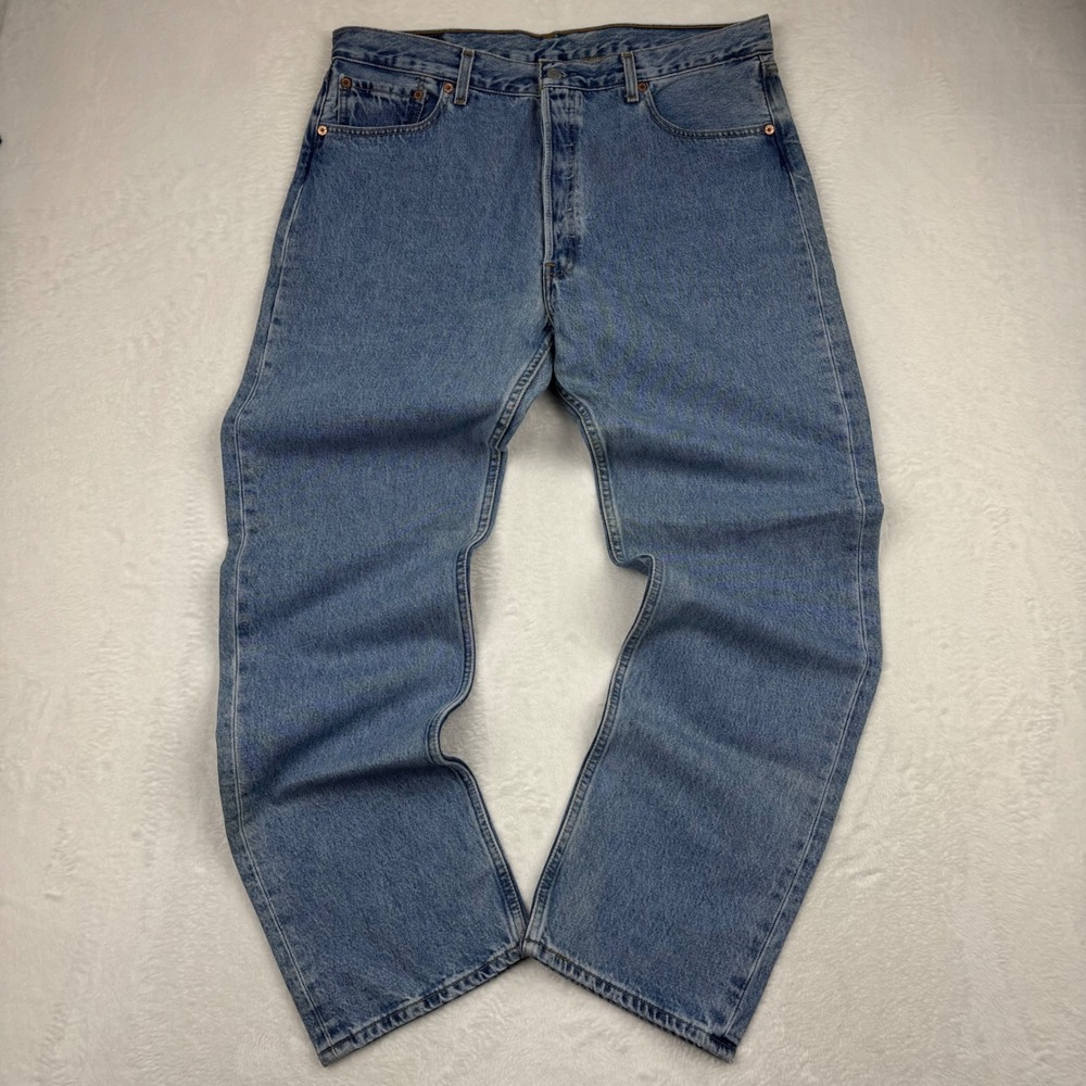 Vintage Levis 501 Mens 38x32 90's Era Faded Distressed Denim Grunge/ Skate Jean